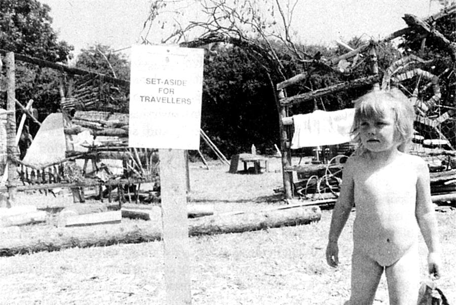 Hippy kid in rural community