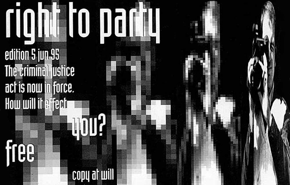 Right To Party booklet 1995