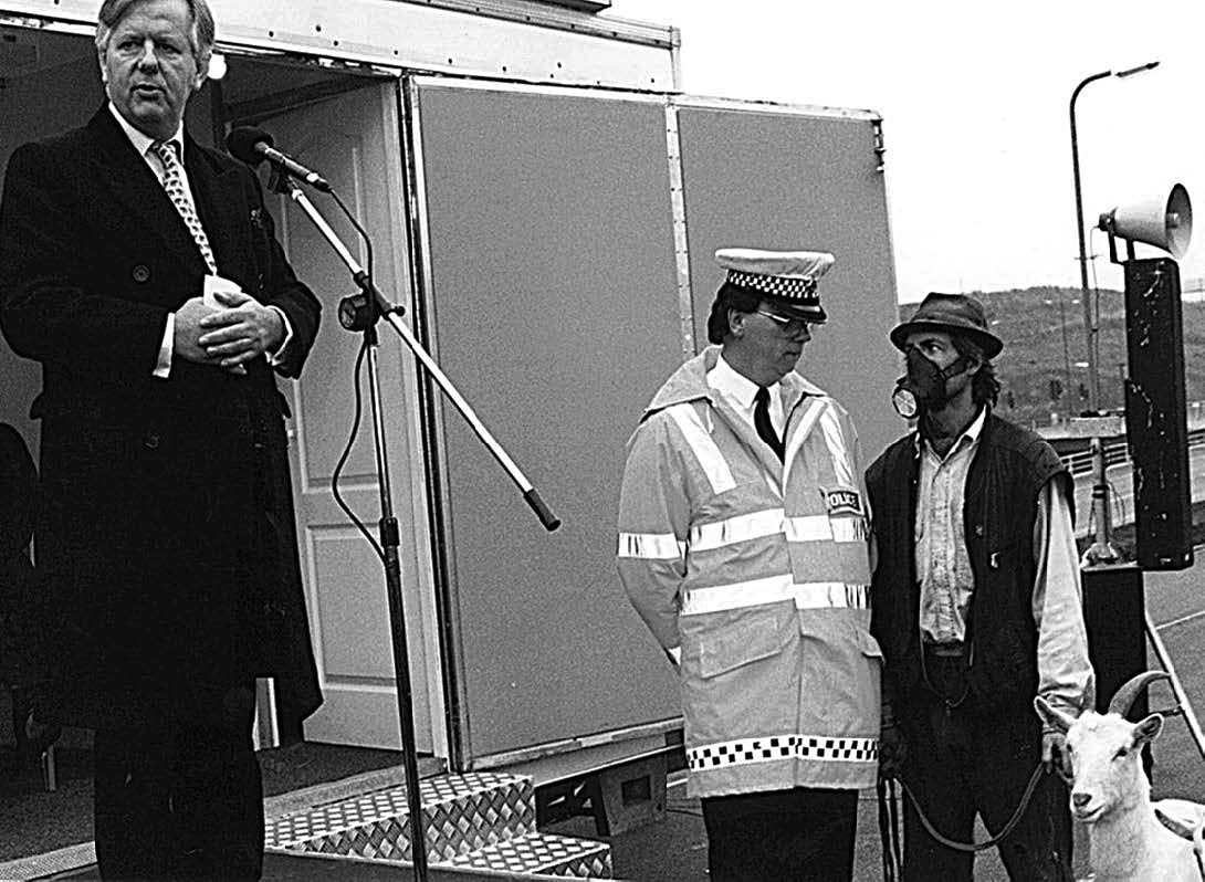 Campaigners get on Steven Norris's goat